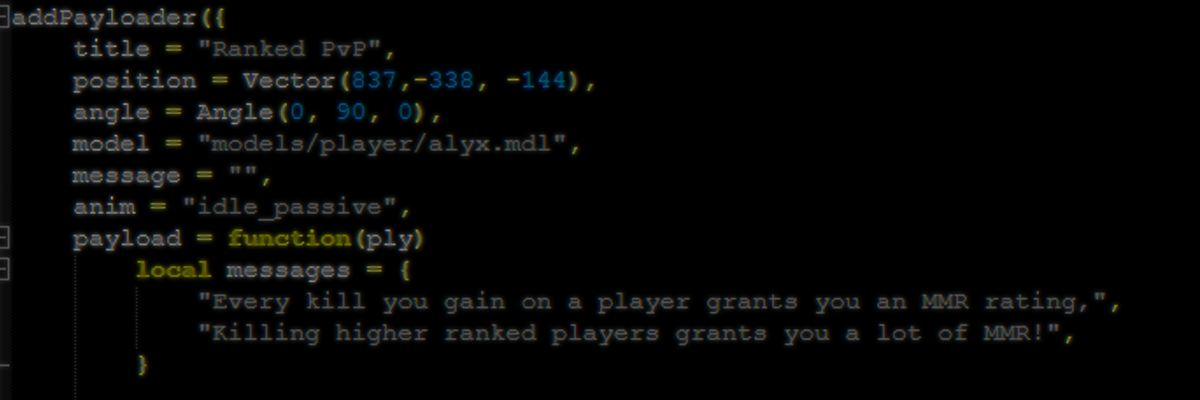 Entity Payloading